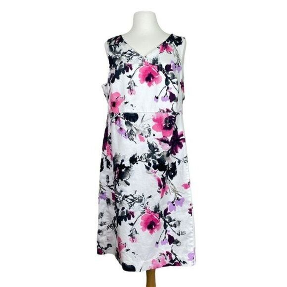 Lane Bryant Plus Size Floral Dress Size 16 - Picture 1 of 6